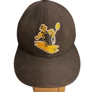 NFL Pittsburgh Steelers New Era 59Fifty  vintage fitted size 7 baseball cap/ BLK